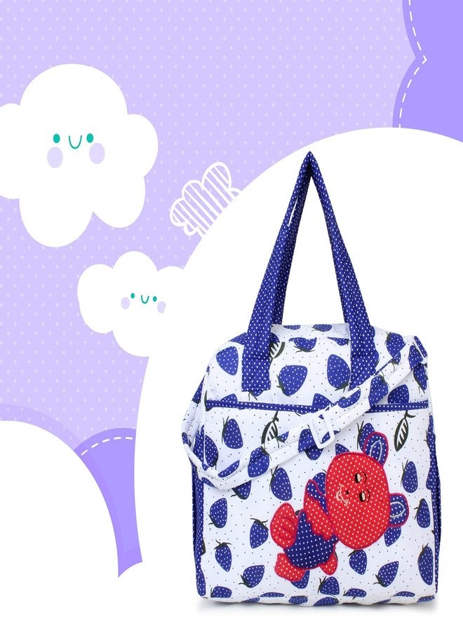 Hooper Diaper Bag for Mothers | Large Maternity Bag with Multi-Purpose Pockets, Insulated Bottle Compartments, Waterproof Material, Stylish Strawberry Print, Lightweight & Travel-Friendly - Image 4